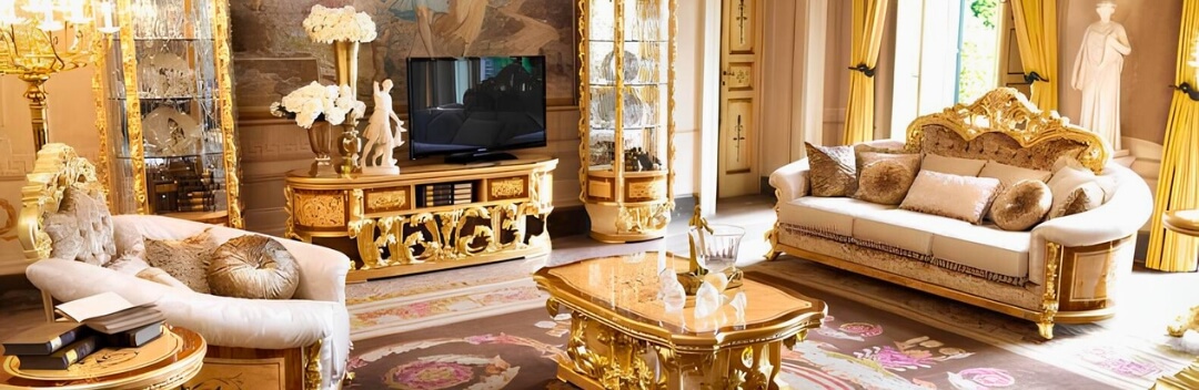 Nội thất phòng khách tân cổ điển chuẩn mực thiết kế nội thất Châu Âu - Nội thất tân cổ điển Life | Grande